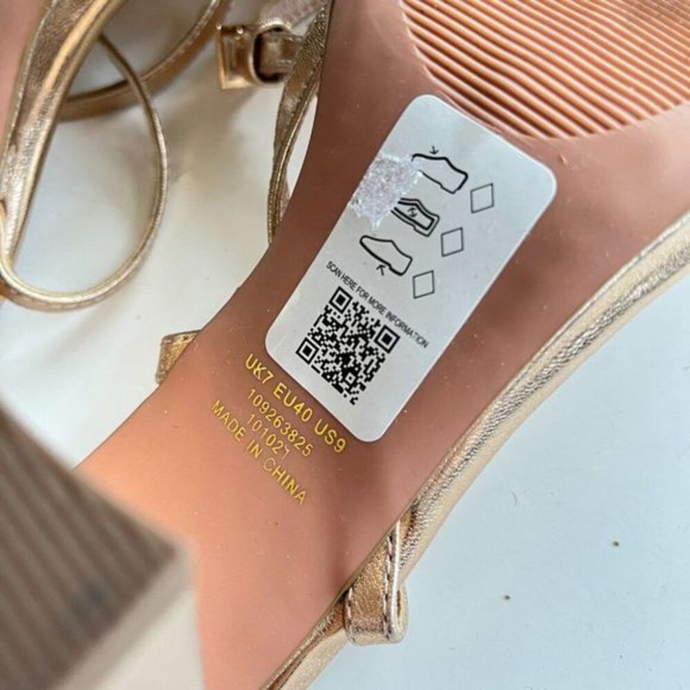 Asos Design Hilton Barely There Block Heeled Sand… - image 7